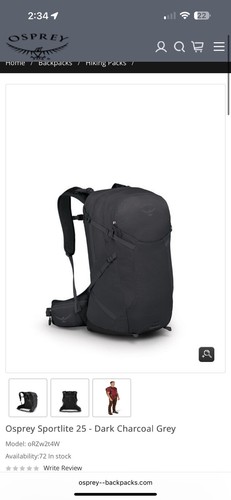 Osprey sportlite dark - osprey,